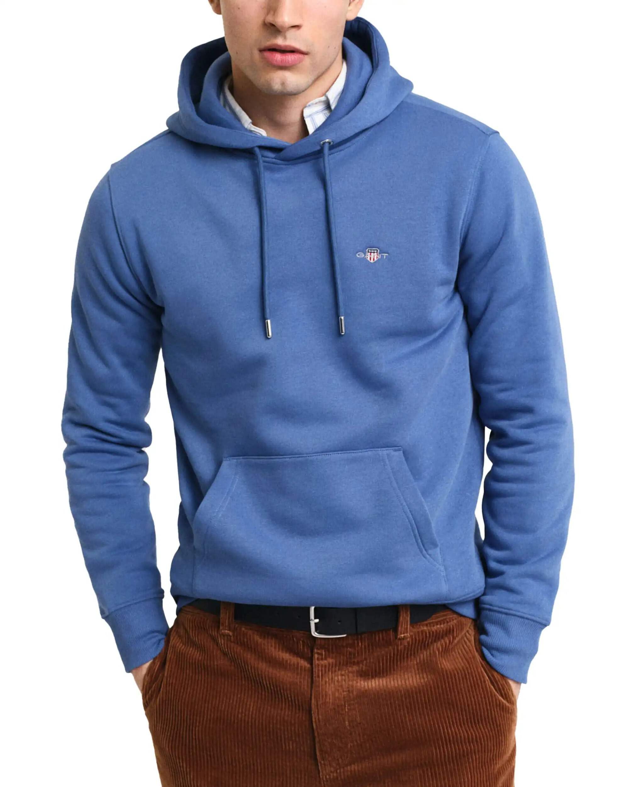 Gant Men's Blue (Vintage Blue) Reg Shield Hoodie, M