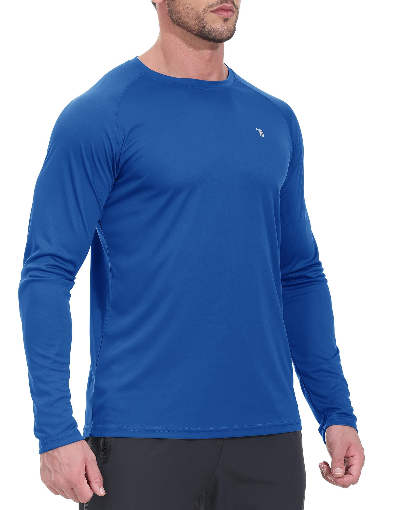 YSENTO Rashguard UPF 50+ koszulka z ochroną przed promieniowaniem UV, szybkoschnąca, lekka ochrona przed słońcem, długi rękaw, funkcyjna koszulka do pływania