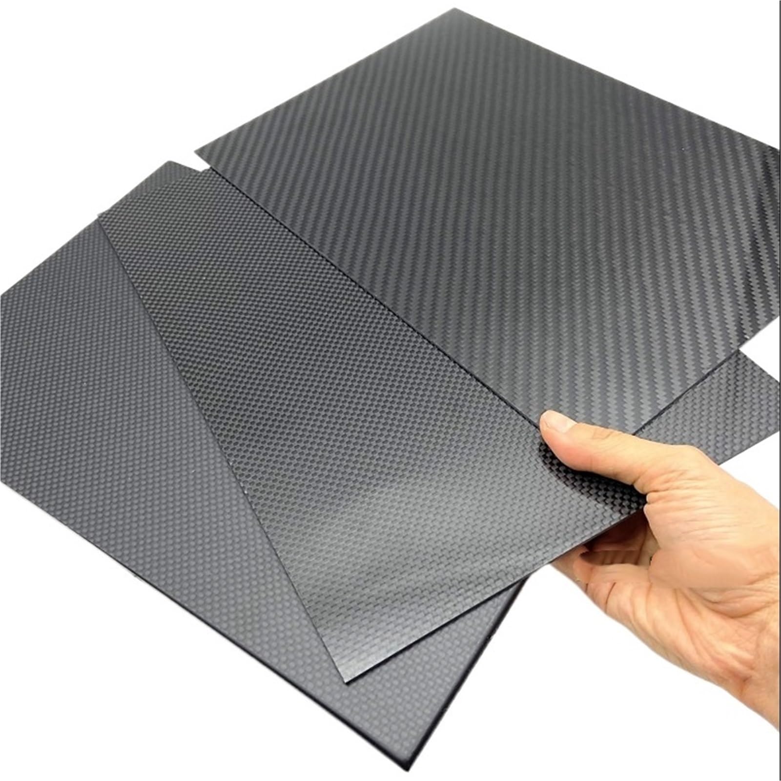245x395mm Full 3K Carbon Fiber Sheet Plate High Strength Carbon Board Panel Thickness 0.5mm 1mm 1.5mm 2mm 2.5mm 3mm 4mm 5mm 3k Carbon Fiber(245x395x2.5 Matte Tw)