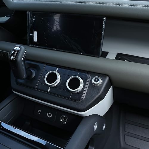 Miniatura 4 de CHEYA Perillas de ajuste de volumen y aire acondicionado interior de automóvil de aleación de aluminio para accesorios Land Rover Defender 110 2020