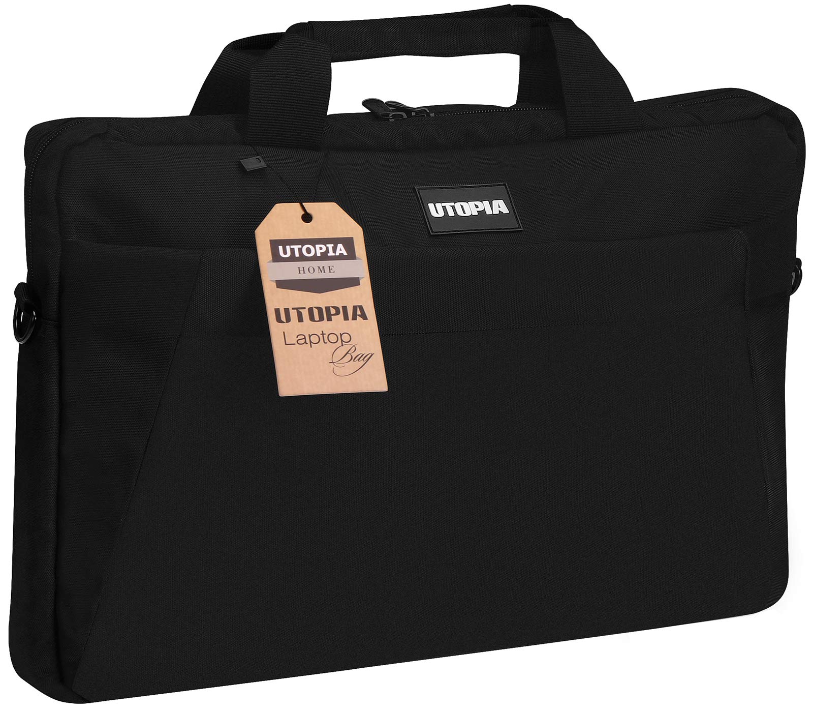Utopia Home Laptop Bag - 15.6 inch Travel Laptop Bag - Business Travel Briefcase - Multi-Functional Compartments with Adjustable Padded Shoulder Strap