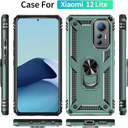 Miniatura 6 de Funda para Xiaomi 12 Lite 5G, Xiaomi 12 Lite Funda para teléfono delgada Protección militar a prueba de golpes Armor Defender Funda protectora para
