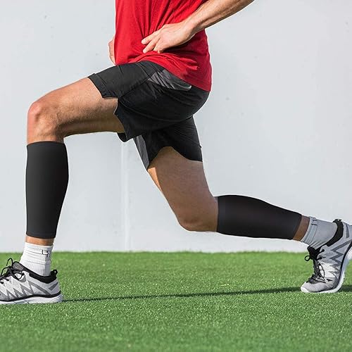 Miniatura 6 de SATINIOR 4 pares de calcetines de compresión de pantorrilla, calcetines de compresión para piernas y pantorrillas, alivia el dolor de pantorrilla