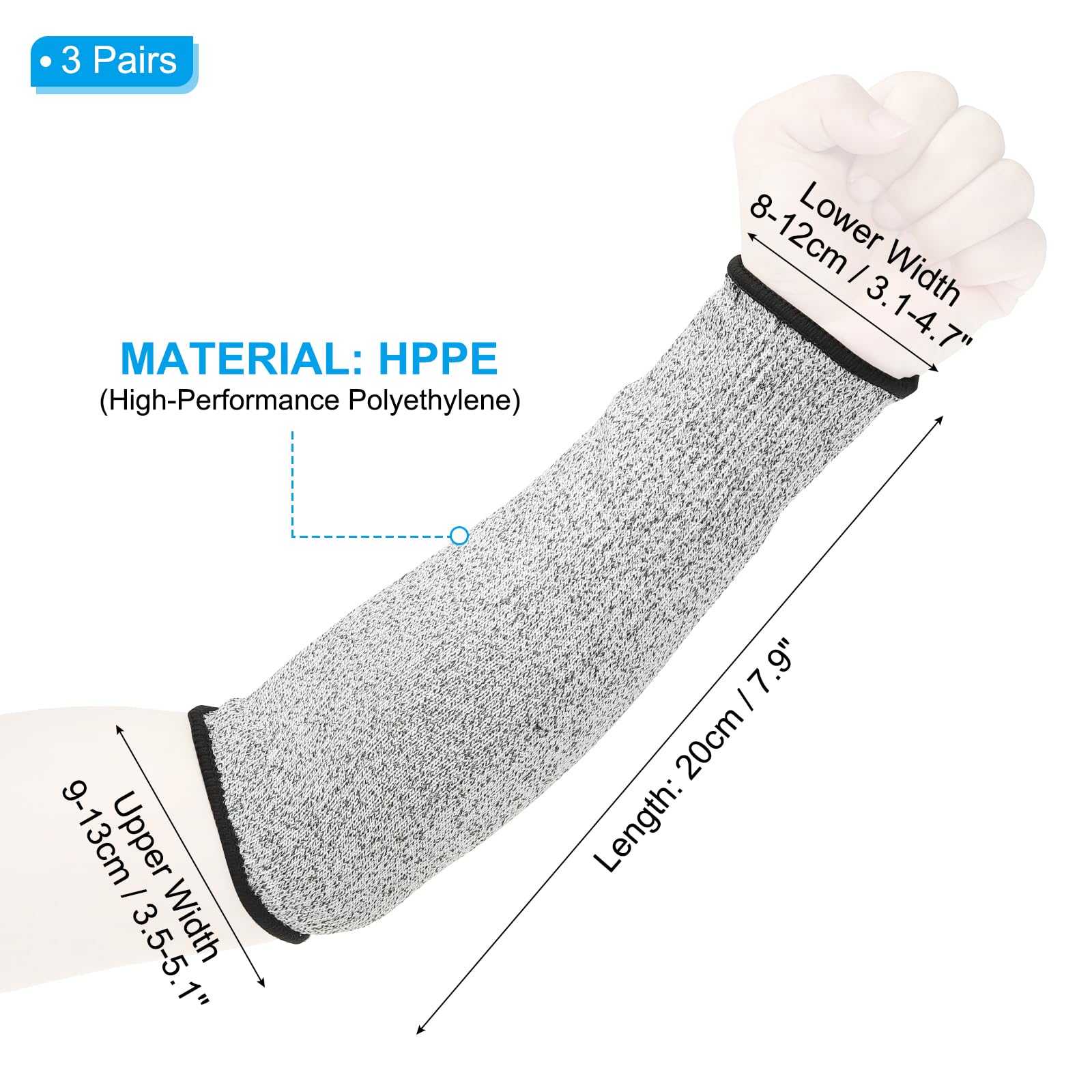 PATIKIL 8 Inch Cut Resistant Sleeve - Image 2