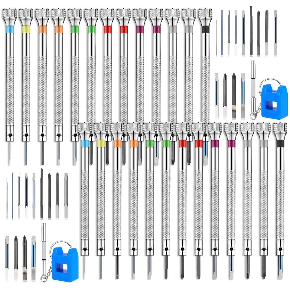 Littimoon 26Pcs Watch Screwdriver Set Small Screwdriver Set, Mini Driver, Electronic Repair Tool Kit
