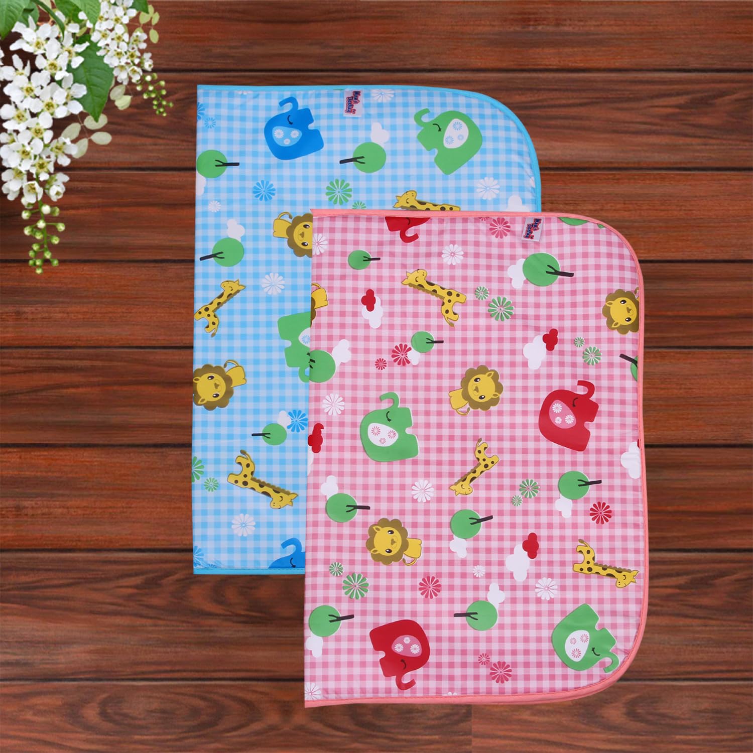 Plastic Rubber Sheets for Baby | Baby Play Mat | Baby Waterproof Sheets | Urine Mat for Newborn Baby | Dry Sheet for Baby | Pack of 2 Piece/(L-61 Cm- W-46Cm)-Multicolor.-image-5