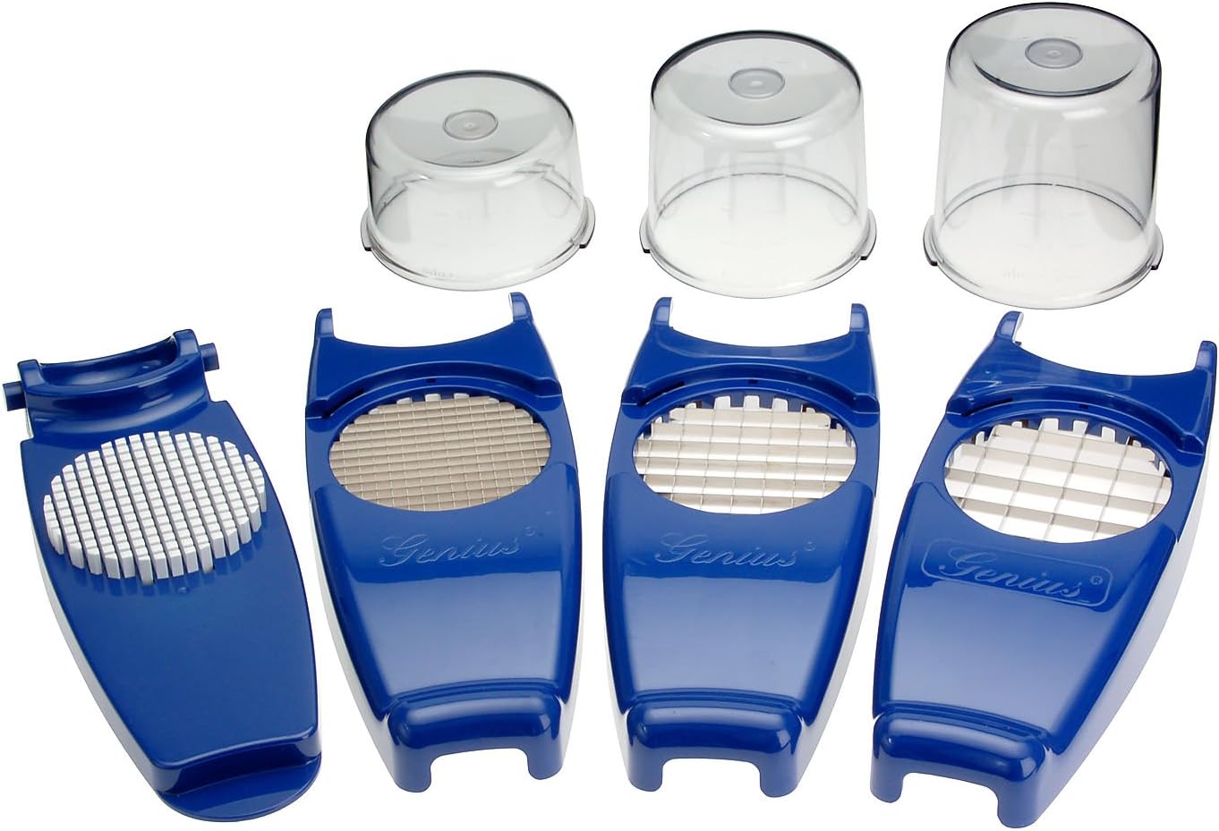 Genius 33095 Genius Onion Chopper 7Piece Set Blue Amazon.co.uk