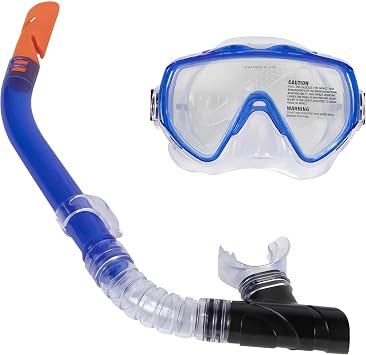 Blue Sea Searcher Thermotech Mask and Snorkel Set for Youth and Adults