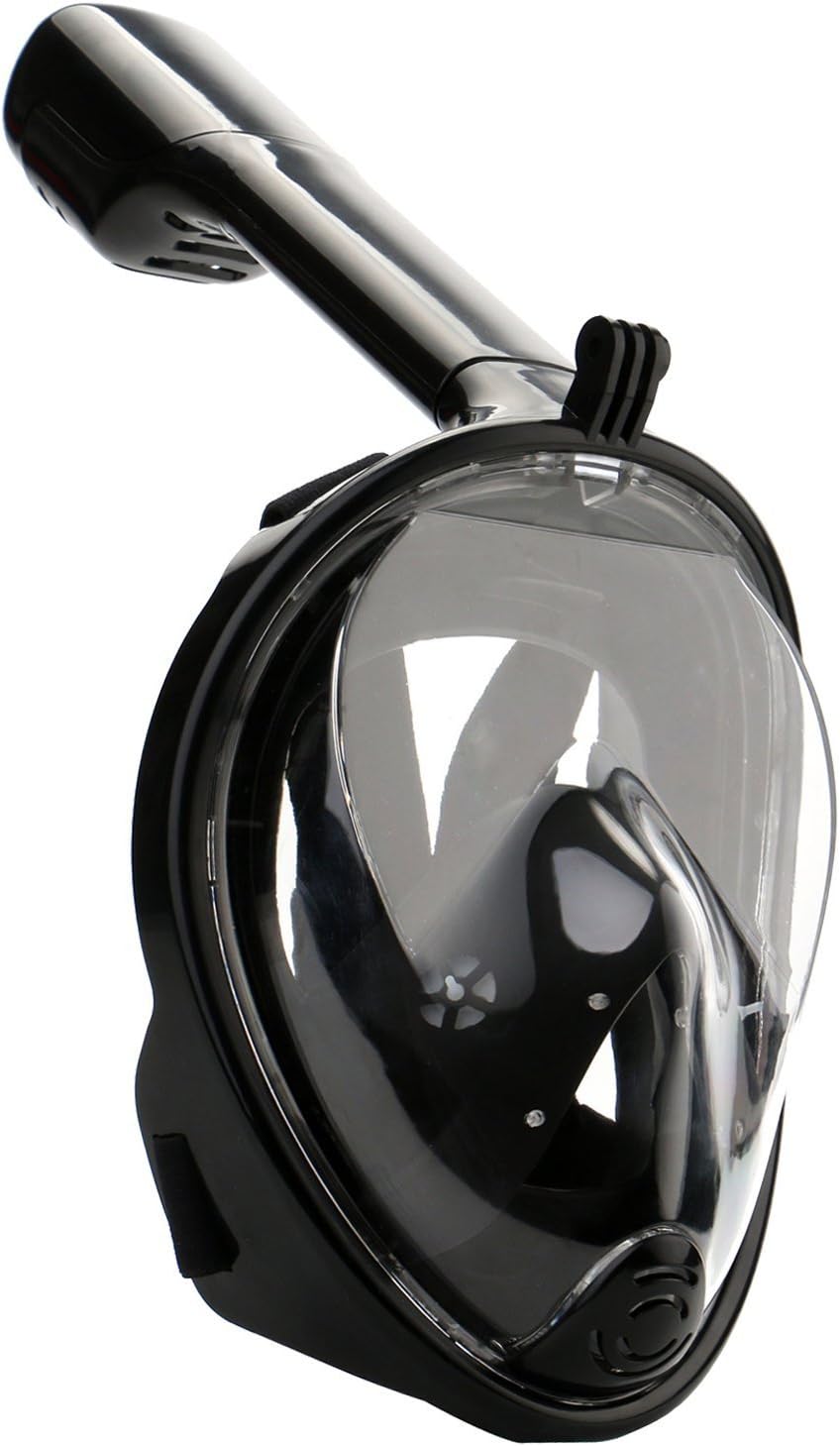 Full Face Snorkel Mask with 180°Panoramic View Snorkel Set for Adults or Kids, Anti-Fog and Anti-Leak Function