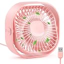 RJVW 4 Inch Small USB Desk Fan, 3-Speed & 360°Rotatable Cooling Fan gallery image