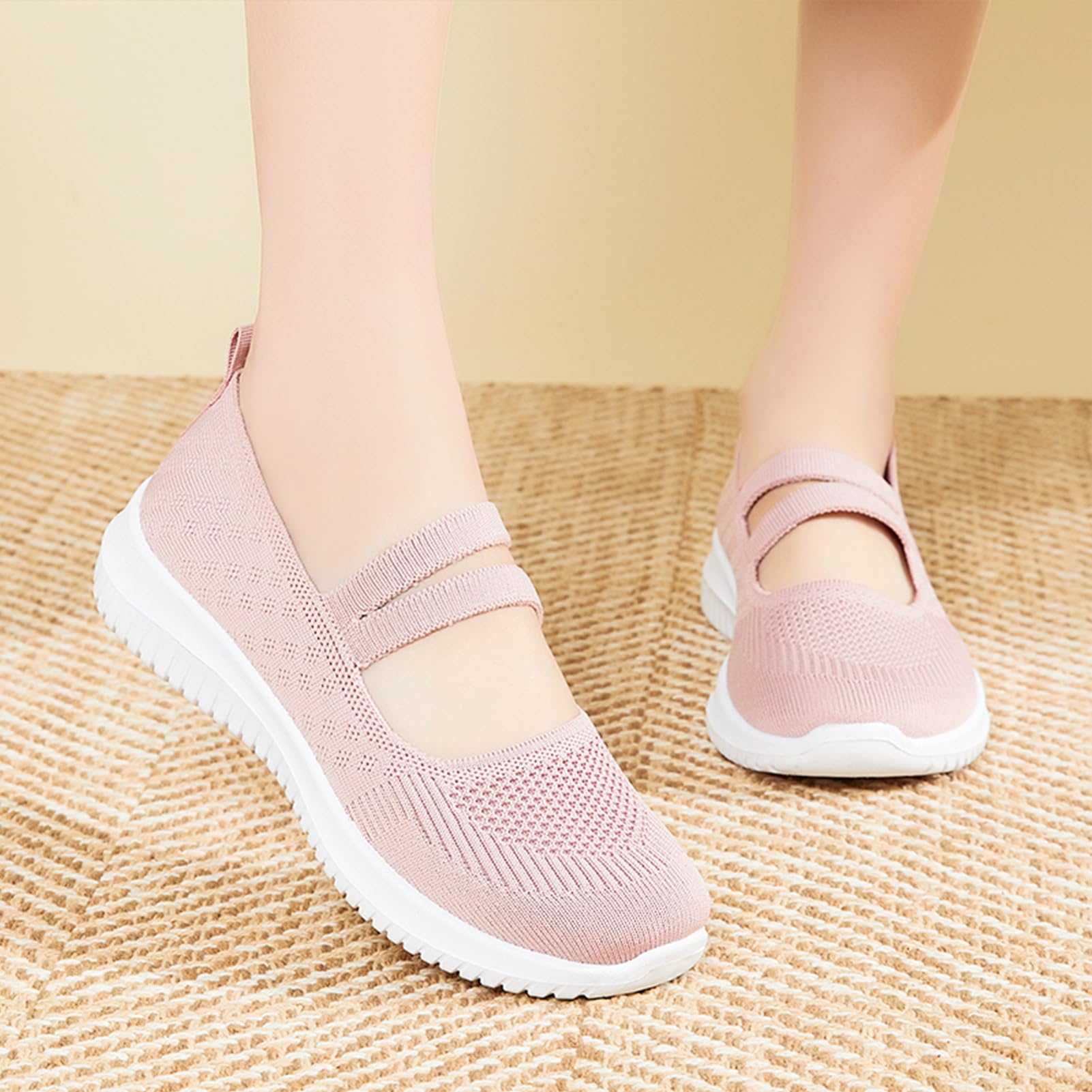 Alexis Leroy Mujer Moda Comoda Enfermera Caminar Zapato Non Slip Zapatillas