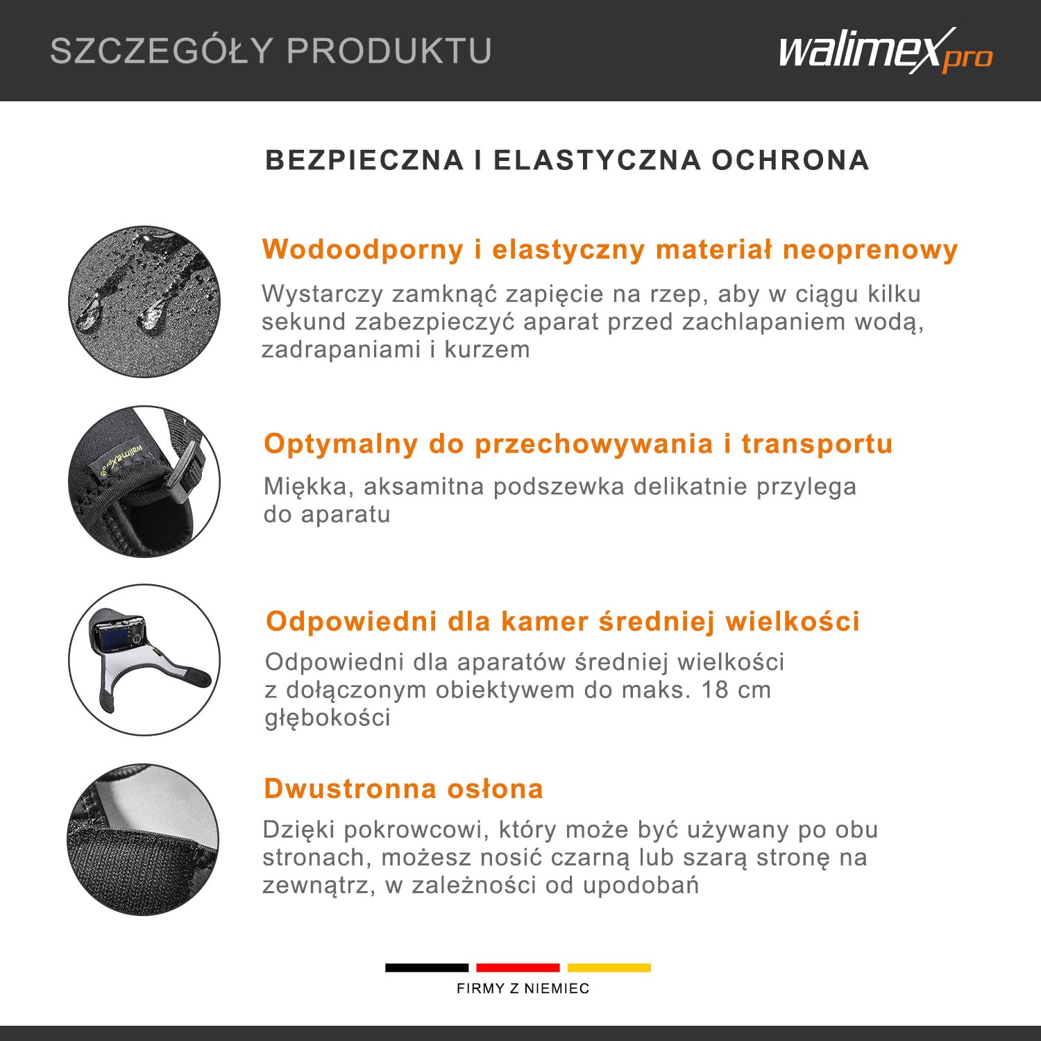 Walimex Pro neoprenowy pokrowiec ochronny na aparat