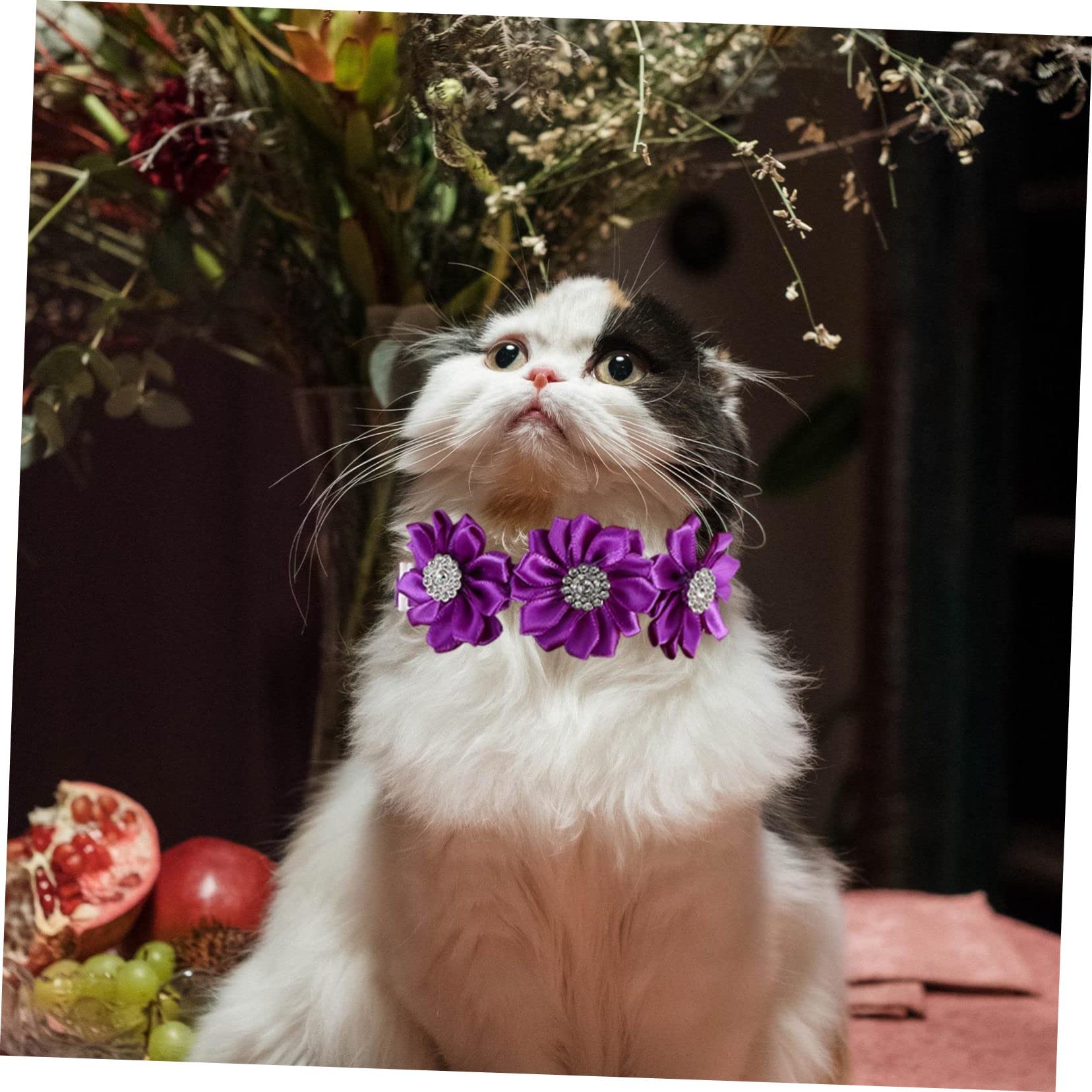 Supvox 36stücke Hundekrawatte Und Blumenhalsband Mit Strass Verstellbare Haustierkostüm-Accessoires Für Katzen Und Hunde Charmante Dekoration Für Besondere Anlässe
