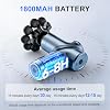 Pistola de masaje LEERCON de tejido profundo mini, masajeador de espalda muscular para alivio del dolor | Masajeador muscular mini silencioso con 9 cabezales de masaje, regalo de cumpleaños para hombres, mujeres, papá, él (Azul) 7