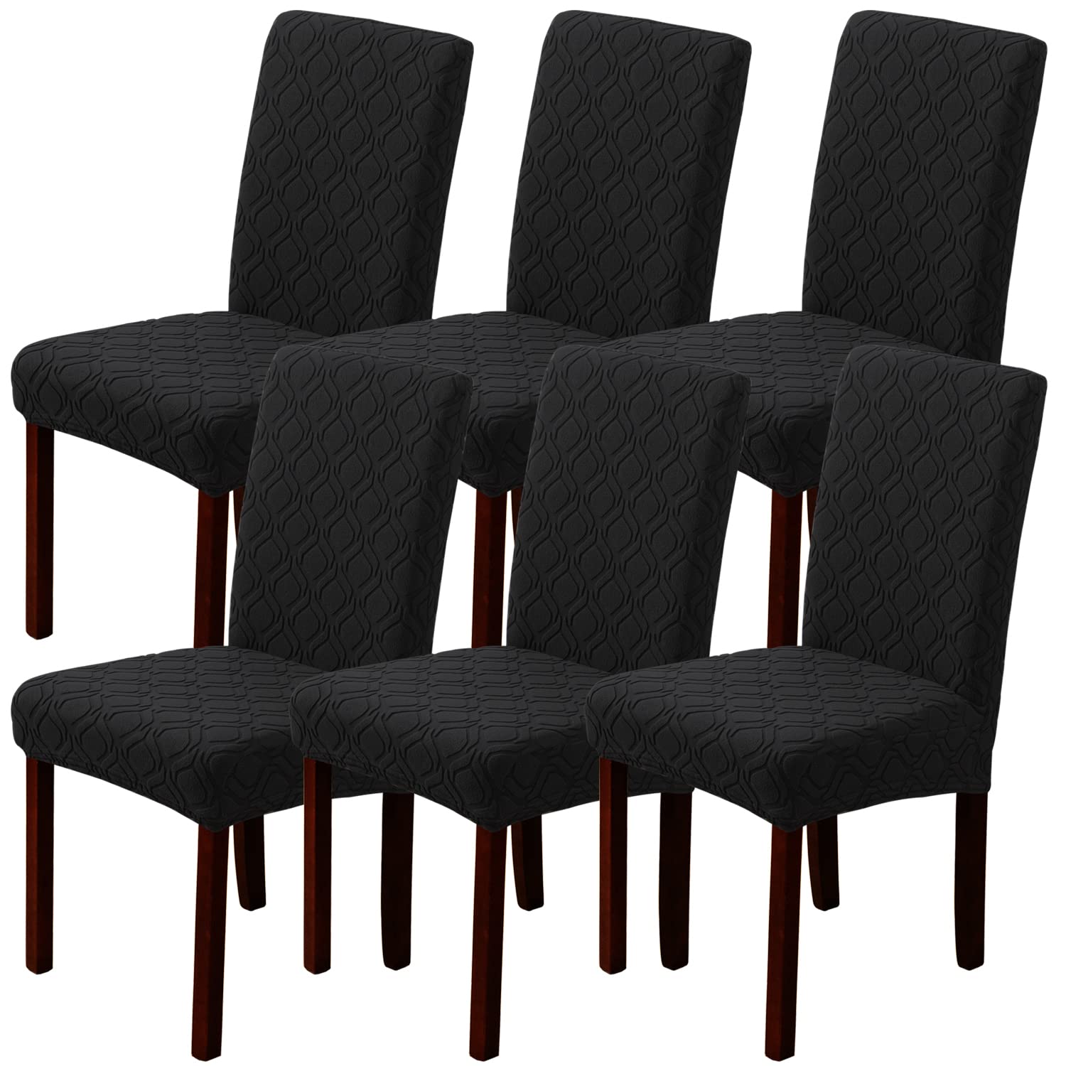 LANSHENG Dining Chair Covers, Stretch Chair Covers for Dining Chairs 6
