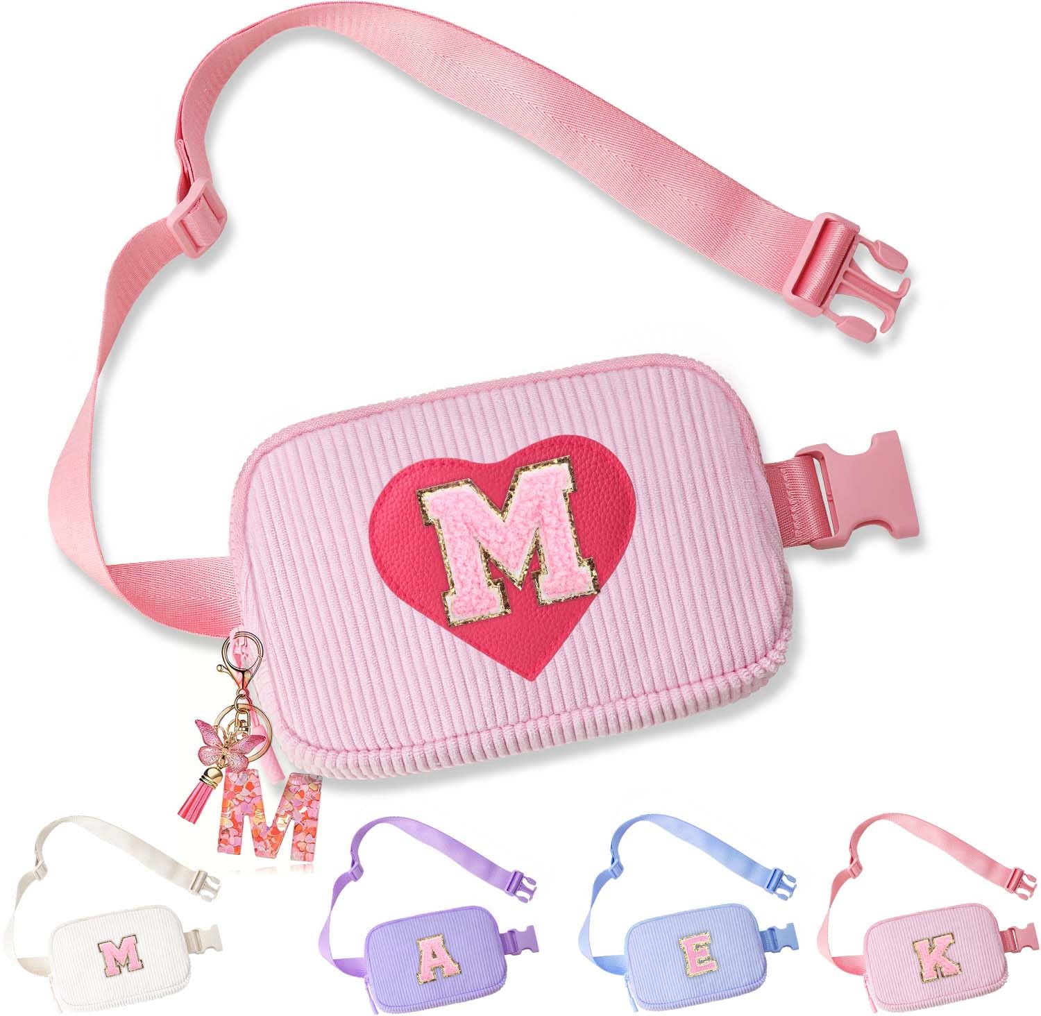 Belt Crossbody Bag for Girls Women - girls fanny pack ages 8-12 Teen Birthday Gifts Small Waist Packs Trendy Kids Fanny Pack M