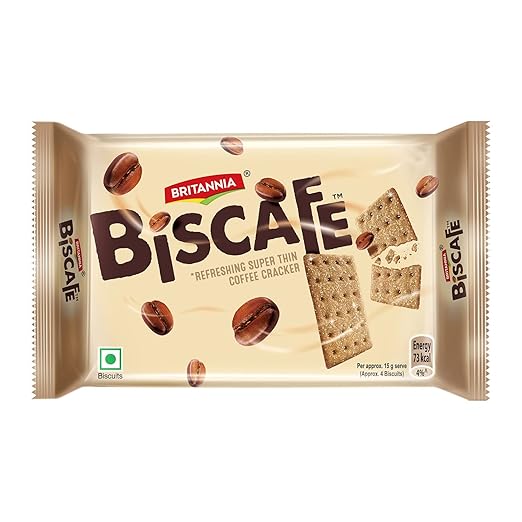 Biscafe - Super Thin Coffee Cracker | 100 gm | Thin crunchy coffee biscuit