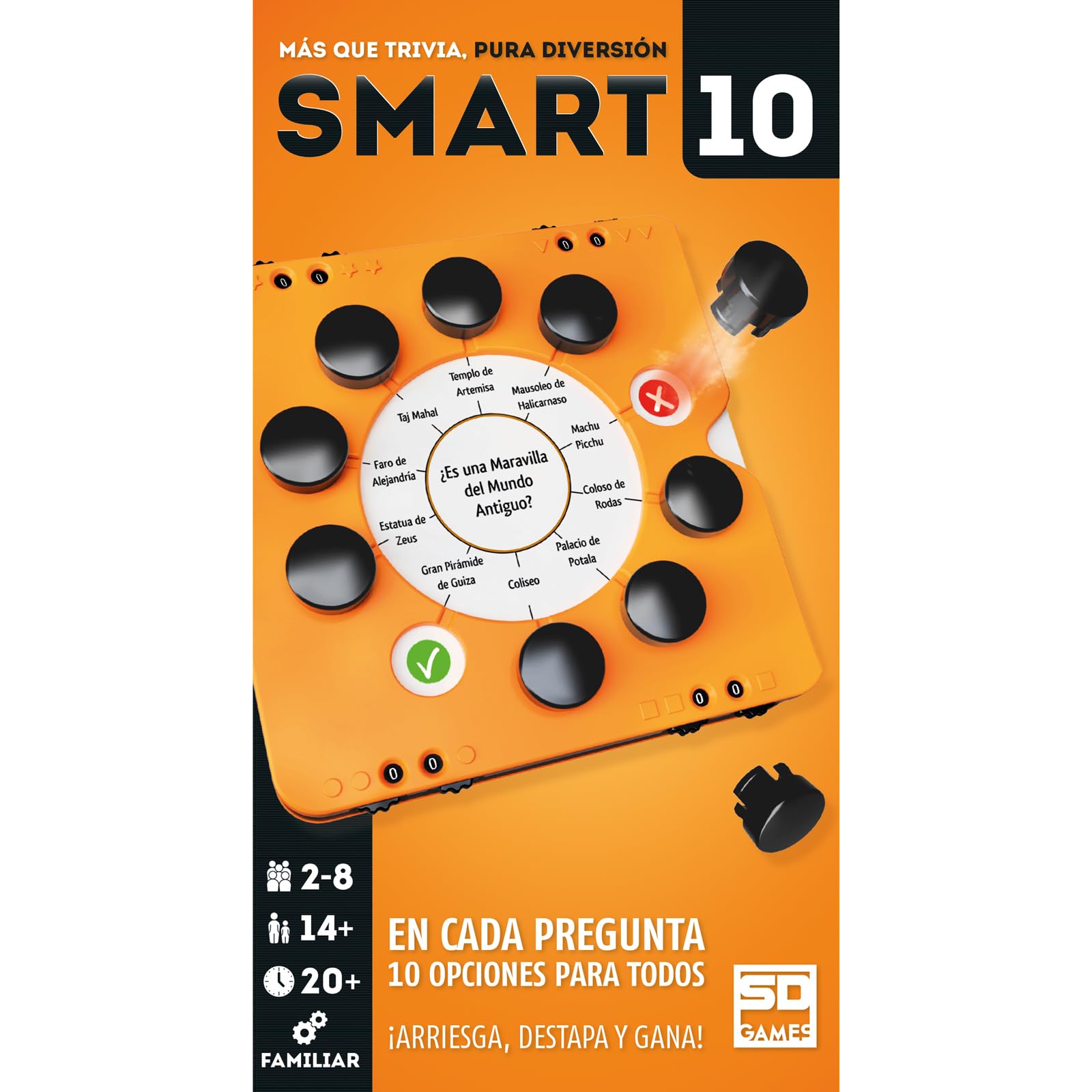 SD GAMES Juego De Mesa SD GAMES - Smart 10 - Juego De Mesa - Nueva Caja - Español