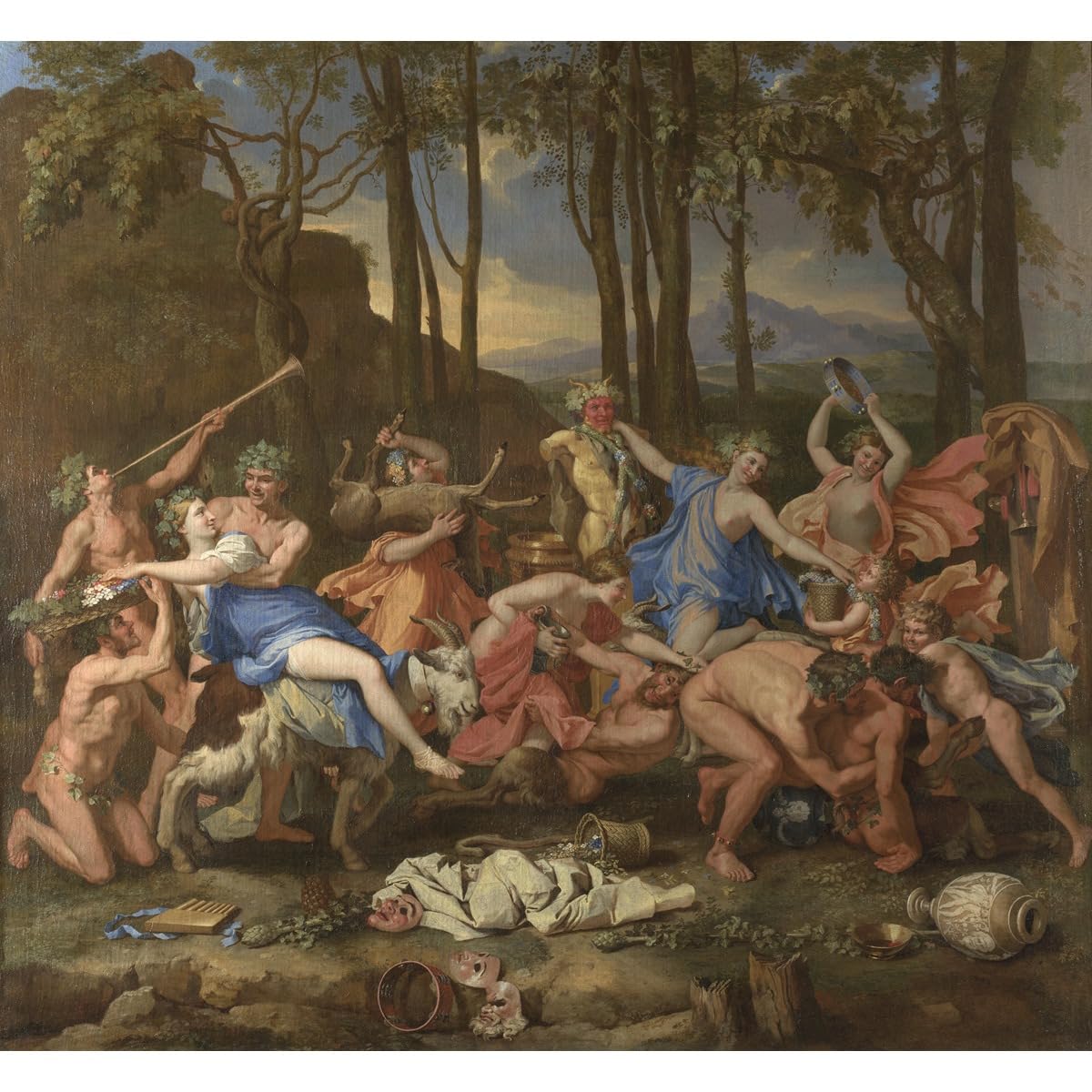 Le Triomphe de Pan poster de Nicolas Poussin pour décoration murale - 2