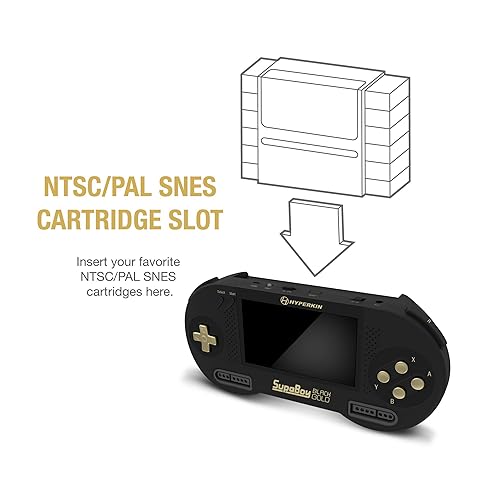 Vista 9 de Hyperkin SupaBoy Blackgold Portable Pocket Console for Super NESSuper Famicom - Super NES