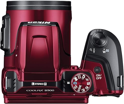 Miniatura 9 de Nikon COOLPIX B500 Cámara digital de 16 MP con pantalla TFT LCD de 3 pulgadas, lente Nikkor con zoom óptico 40x, Wi-Fi, Rojo (Reacondicionado)