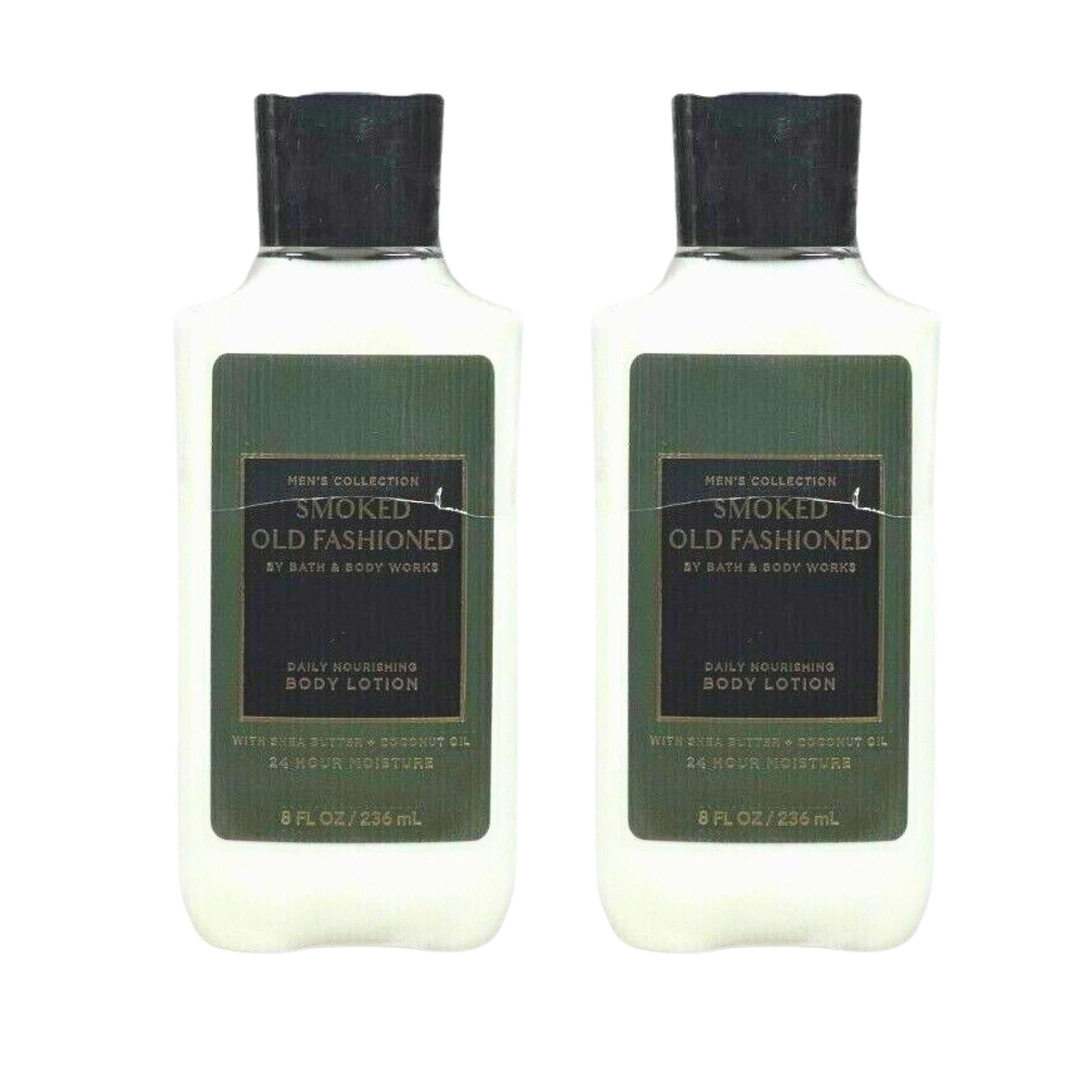 Bath & Body Works Body Lotion Pack of 2, 8oz Each (Smoked Old Fashioned)