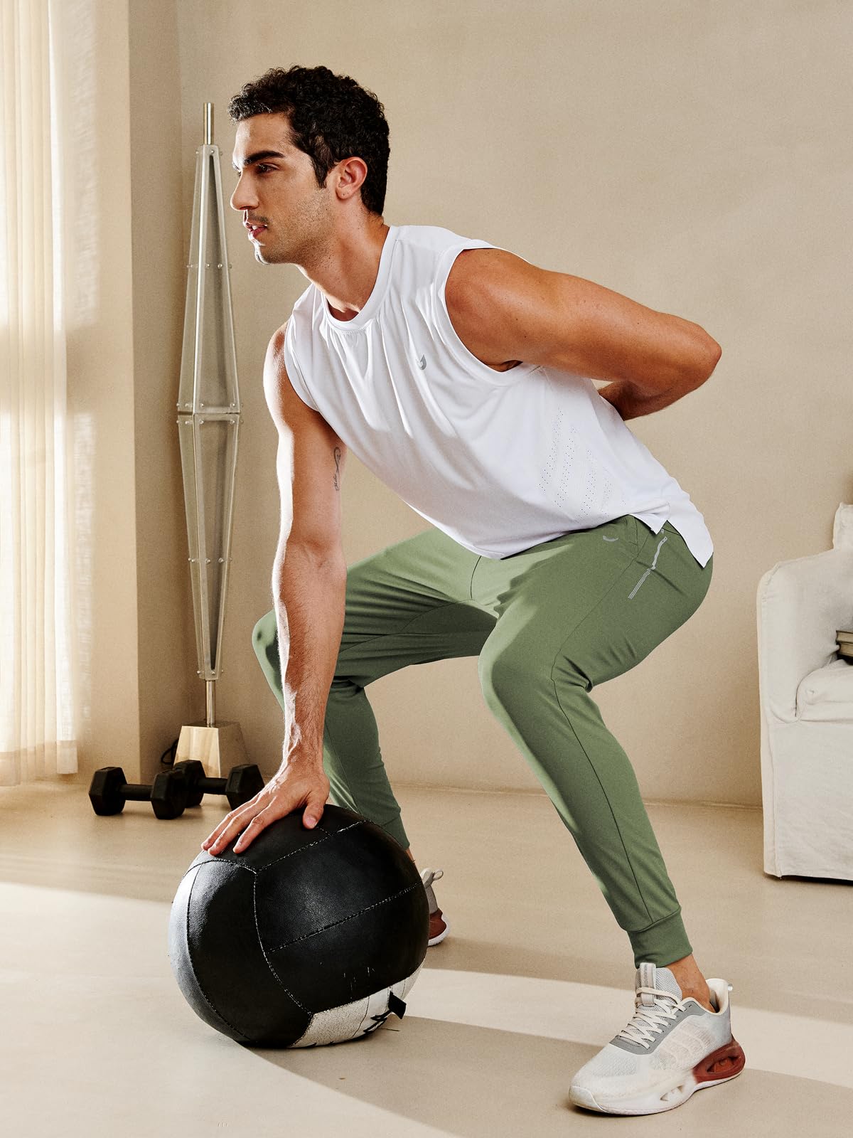 NORTHYARD Herren-Jogginghose, athletisches Training, Sweatpants mit Reißverschlusstaschen, Fitness-Training, Jogginghose