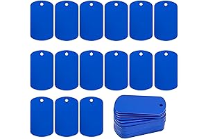 Anodized Aluminum Engraved Dog Blank Tag