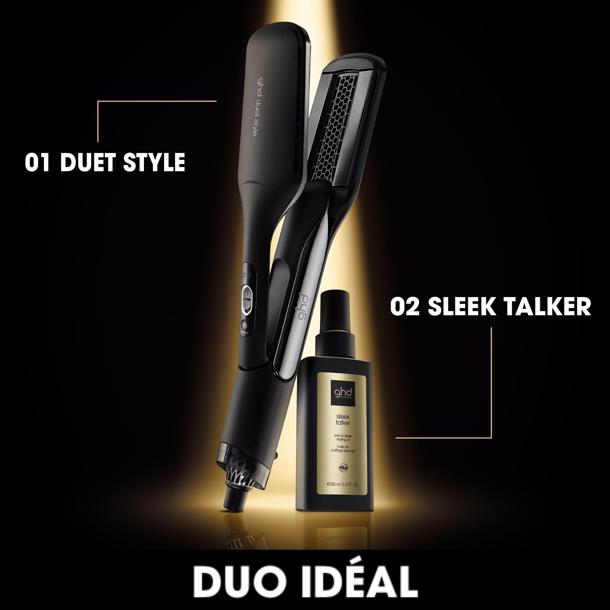 ghd - Lisseur séchant ghd Duet Style - Lisseur Séchant 2-en-1 - Sèche et lisse sans chaleur extrême - Des cheveux doux et lisses pendant 72H - Idéal tous types de cheveux, sur cheveux mouillés