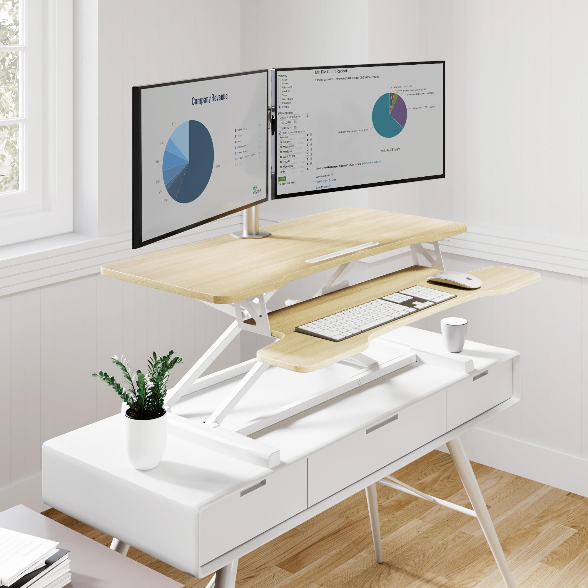 Amazon.com: FITUEYES Height Adjustable Standing Desk 36
