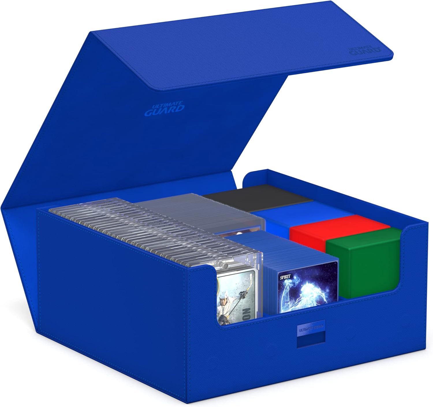 Ultimate Guard Treasurehive 90+, Magnetic Case for 90 Magnetic Card Cases (35pt) or Over 370+ Toploaders, Blue, Magnetic Closure & Snaplock Mechanism…