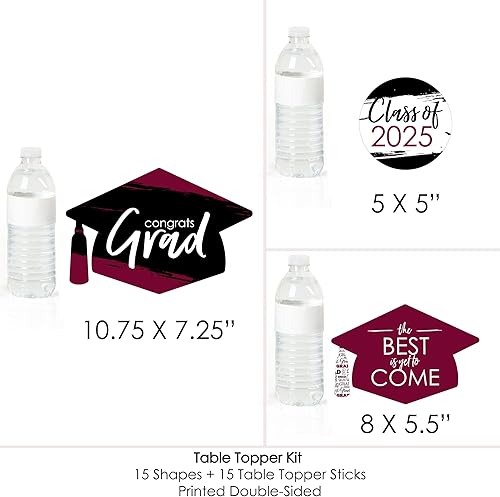 Miniatura 6 de Lo mejor está por venir 2019 - Juego de 15 palillos de mesa para fiesta de graduación