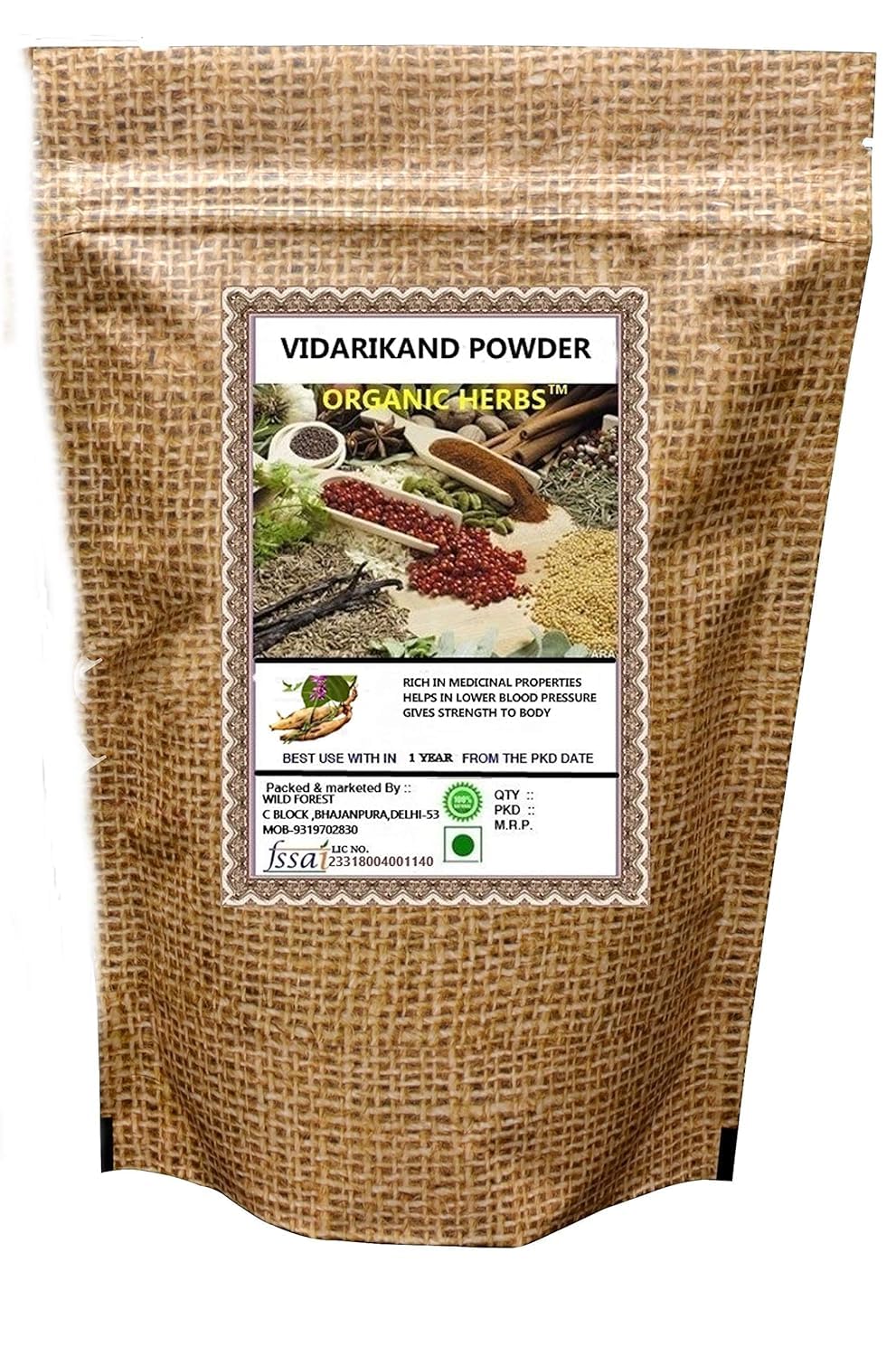 VIDARIKAND (PUERARIA TUBEROSA) 400 GM