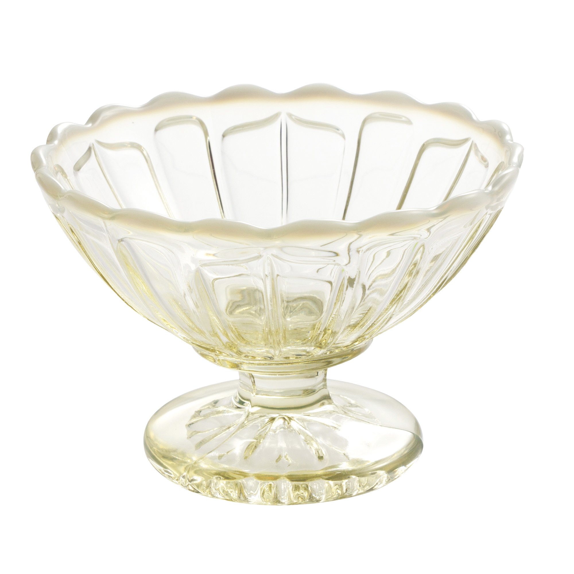 Amazon｜廣田硝子 パフェ・サンデーグラス 古代色 径11.4×高さ7.6cm 雪