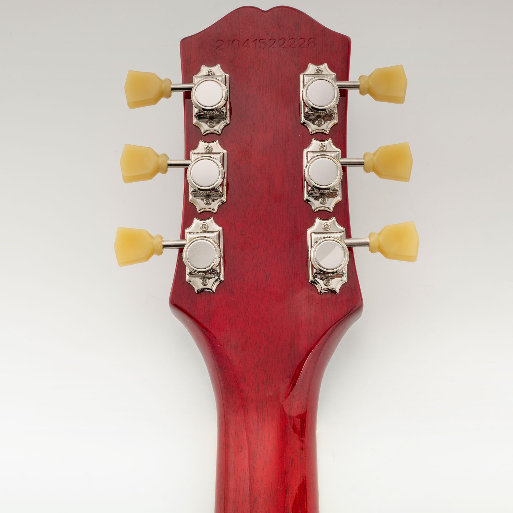 Musiclily Pro R18T 3R3L Semi-Sigillato Vintage Ibrido Set Meccaniche Autobloccanti 18:1 Ratio Locking Tuners con Paletta Keystone per Chitarra Elettrica Acustica, Nickel