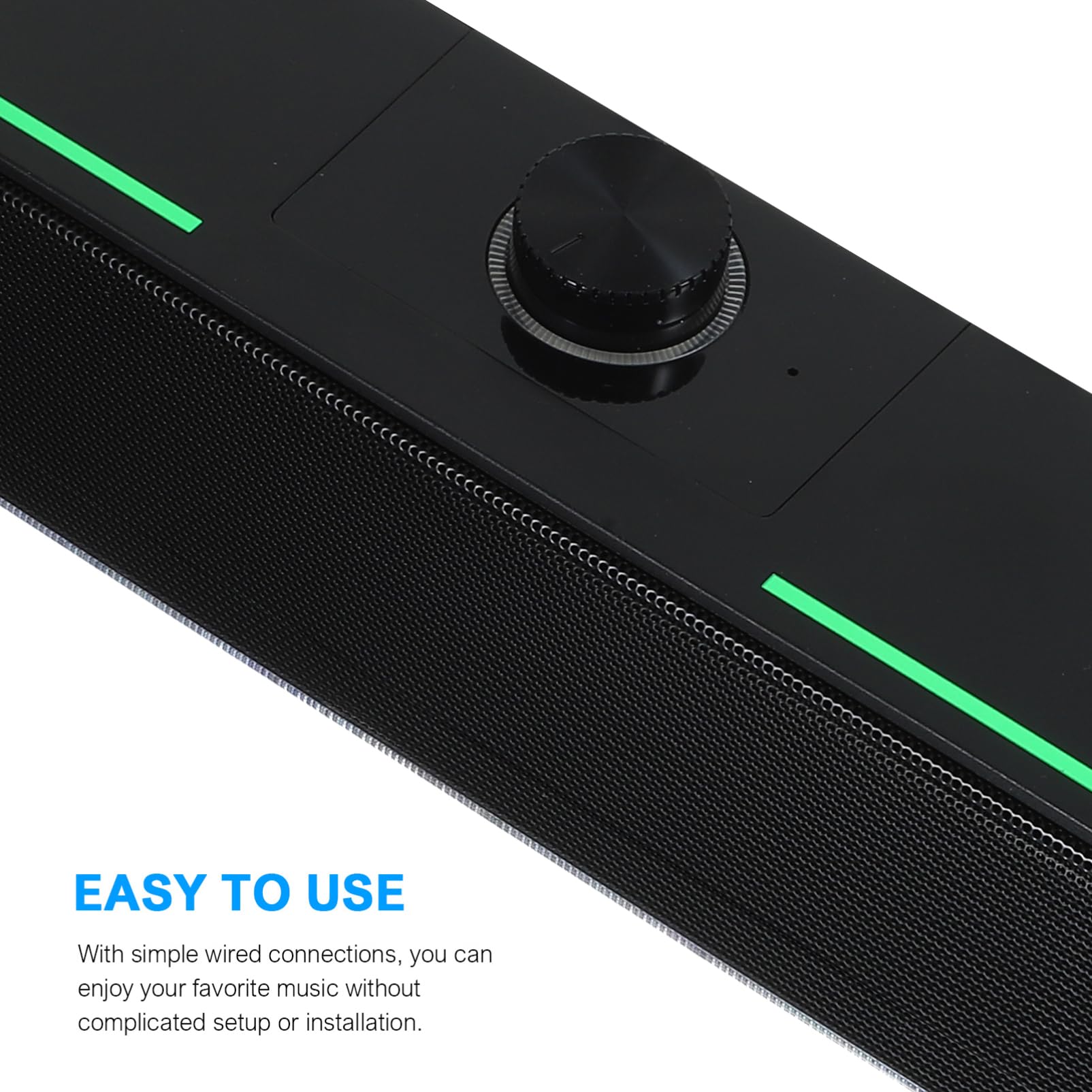 Housoutil Soundbar Stereo Altoparlanti Per Computer Cablati Altoparlanti Per PC Da Gioco Neri Soundbar Per Tablet
