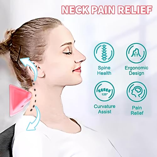 Miniatura 4 de Juego de 2 masajeadores de cuello y estirador, dispositivo de tracción cervical para liberación de tensión de hombro, relajante muscular de punto de
