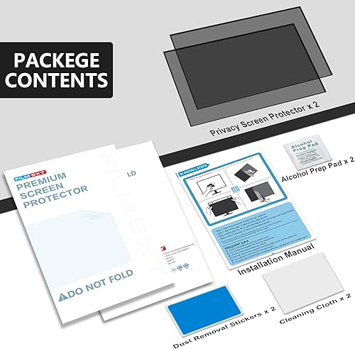 Vista 111 de FILMEXT Filtro protector de pantalla de privacidad totalmente extraíble para Microsoft Surface Pro X/Surface Pro 8, filtro antirreflejo antiespía
