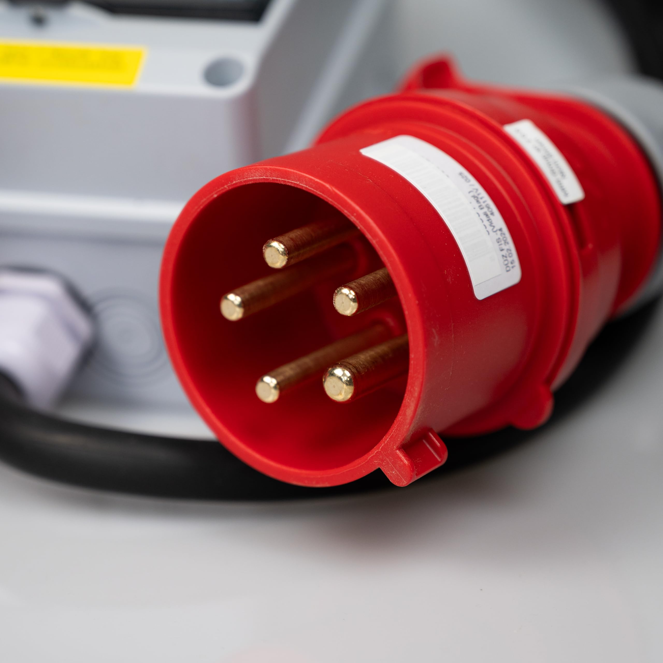 NAKA 32A MID geeicht - Mobiler Digital Stromzähler Zwischenstecker Box 1m 400V / 32A CEE-Stecker Und Kupplung 1m