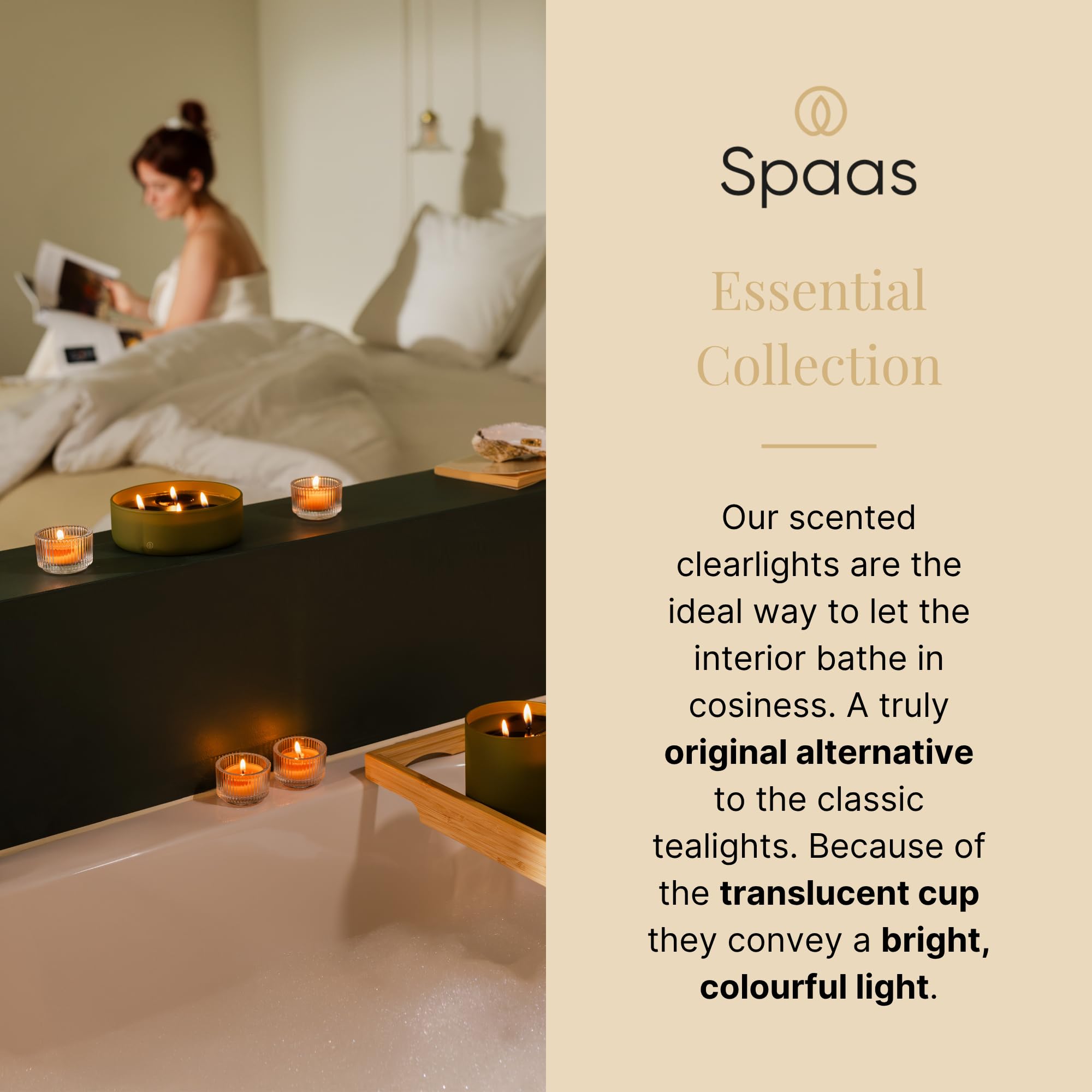 Spaas 144 Clearlights Profumate, ± 4.5 Ore, Pera e Gelsomino