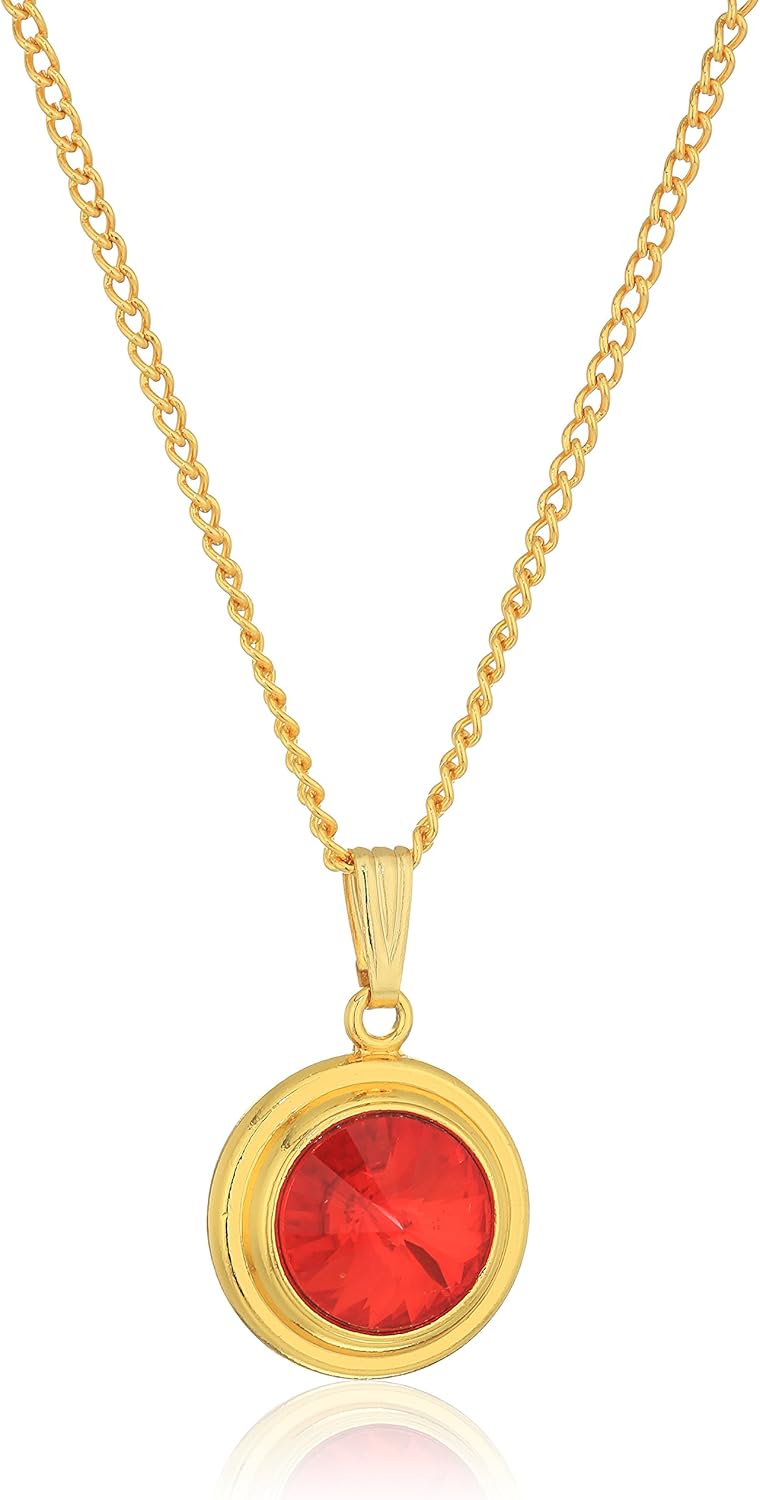 Halos & Glories, "Birth Month" Crystal Pendant Necklace