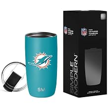 Simple Modern Miami Dolphins Coffee Mug with Flip Lid | 16oz | NFL