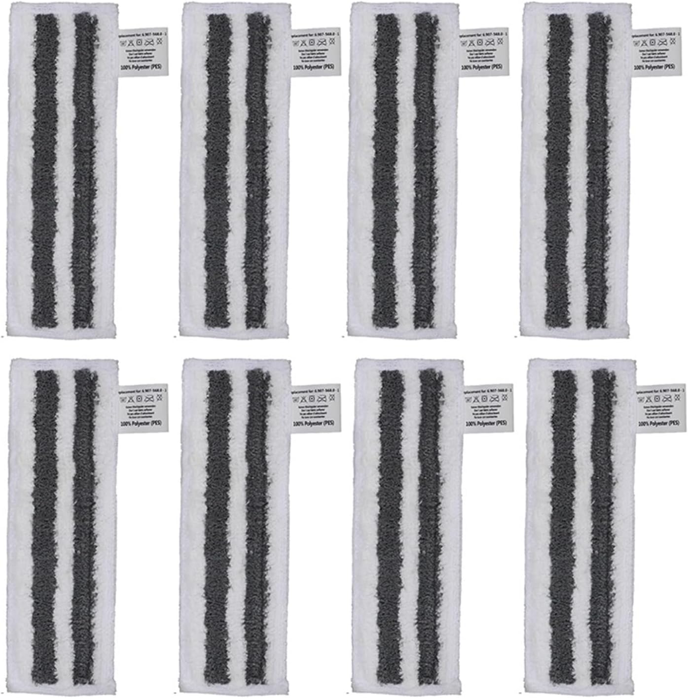 Sweeping Parts, Mop Cloth, Compatible for Karcher Easyfix SC2 SC3 SC4 SC5 Steam Cleaner Microfibre Floor Clothes Brush Accessories (Color : 8PCS-02)