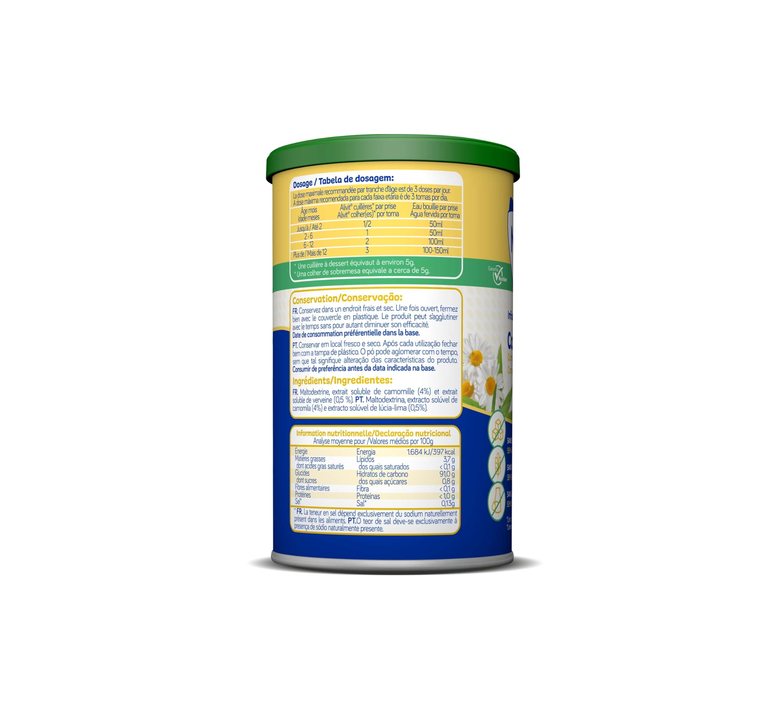 Nutribén Infusion Alivit Confort, 150 g | Tisane pour le sommeil bebe | Infusion bebe souffrant de troubles digestifs | Sans huile de palme