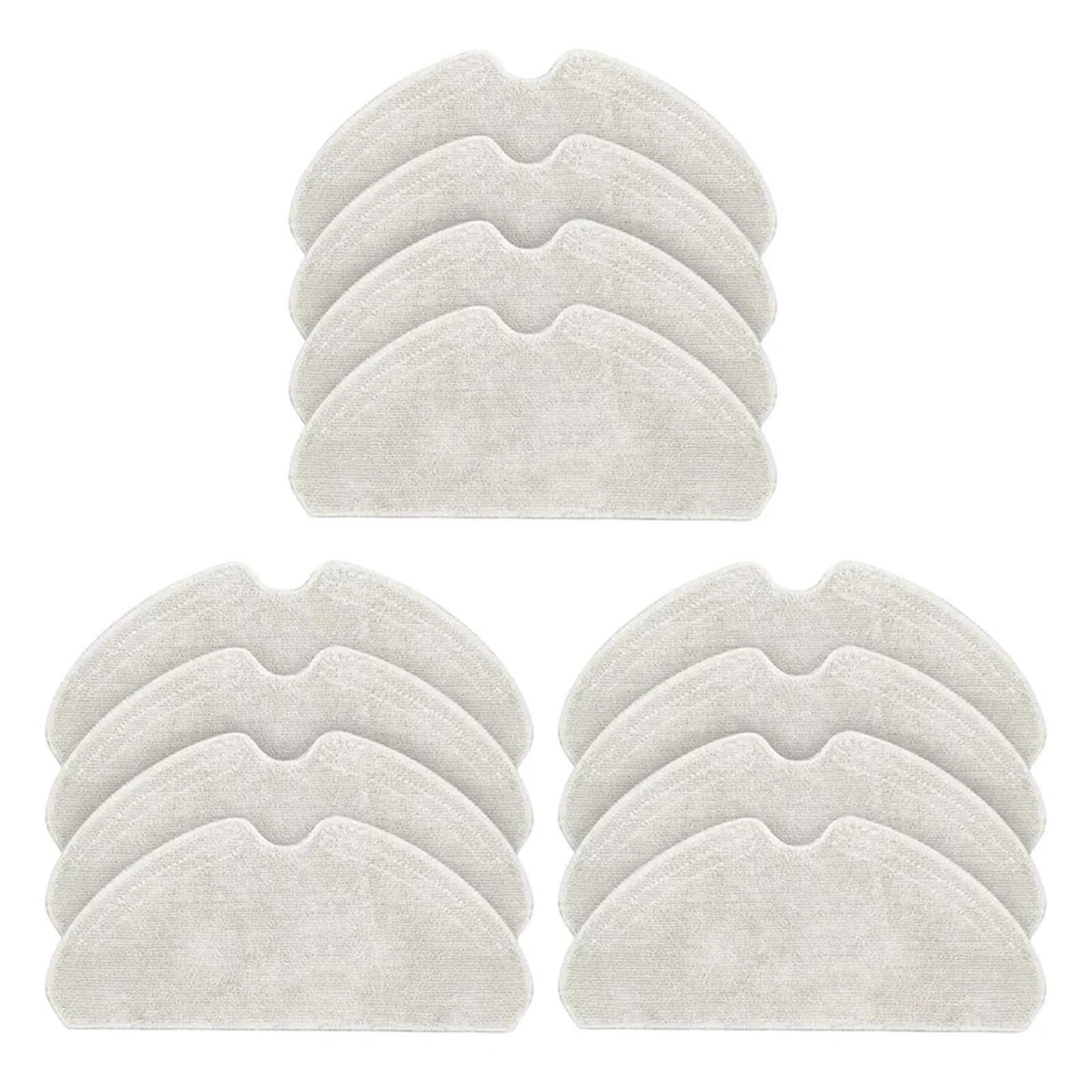 VIXWDRUTY A93E-12 Pack Replacement Mop Pads，Compatible For Dreame，D10S, D10S PRO, D9 Max, F9 PRO Robot Vacuum Cleaner, Washable Reusable Mop Pad