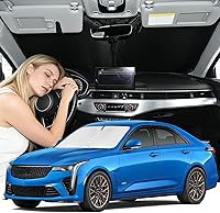 Vista 159 de Parasol de 4 capas para parabrisas, ajuste personalizado, tela 240T, parasol retráctil que bloquea los rayos ultravioletas, accesorios para automóvil