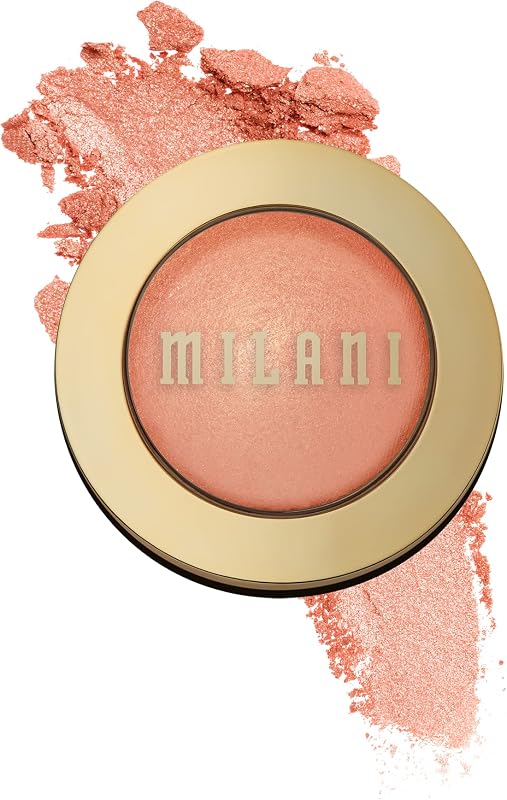 Milani Baked Blush, rubor en polvo para mejillas, maquillaje libre de crueldad animal - Da forma, contorno y resalta el rostro para un acabado brillante o mate - Luminoso