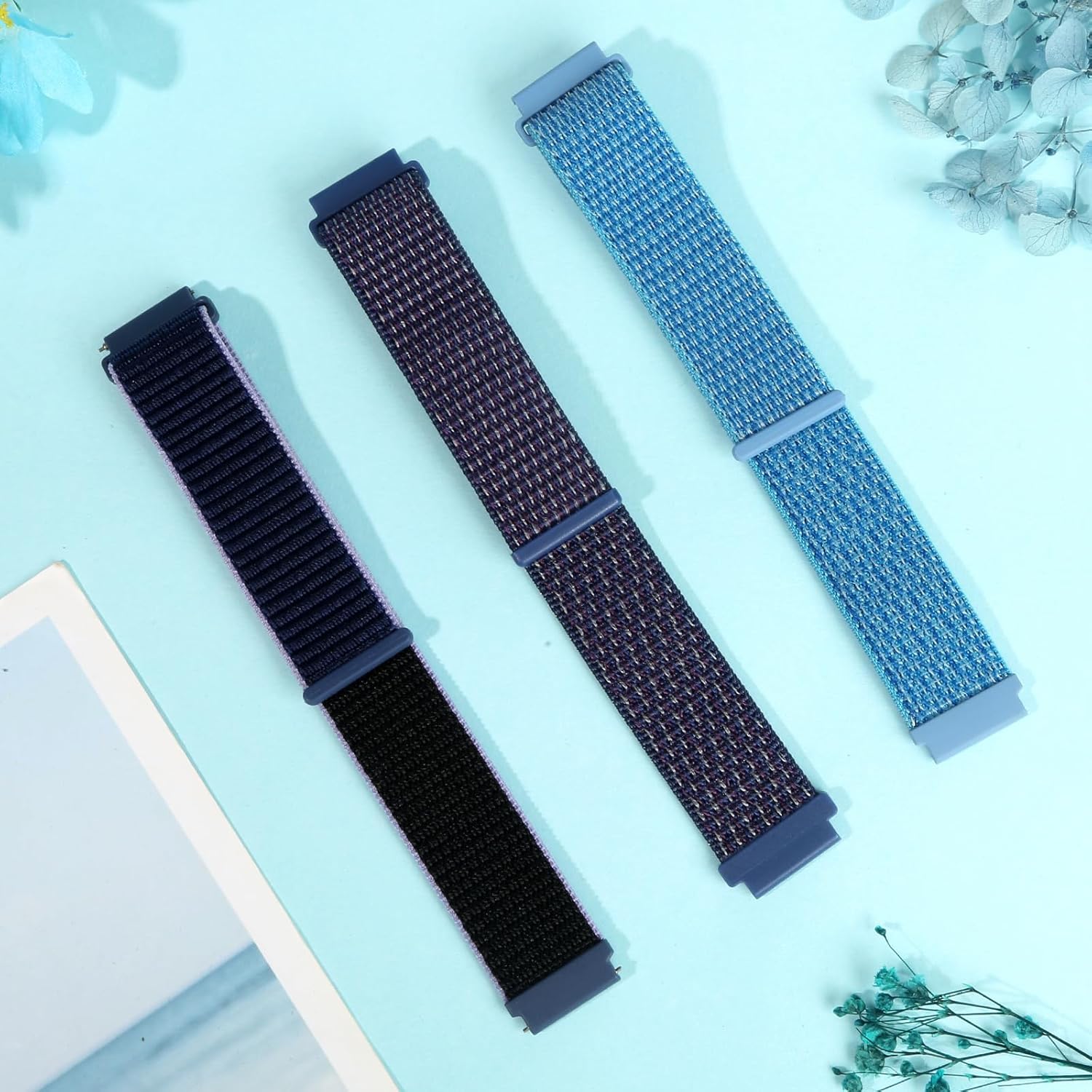 Sport Loop Nylon Band 16mm 18mm 19mm 20mm 22mm Watch Band Quick Release,Soft Fabric Nylon Adjustable Replacement Wristband Strap for Men Women - Image 5