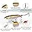 TRUSCEND Fishing Lures with BKK Hooks, Whopper Fishing Lures for Freshwater or Saltwater, Floating Lure for Bass Catfish Pike, Fishing Wobble Surface Bass Bait Teasers Fishing Gifts for Men