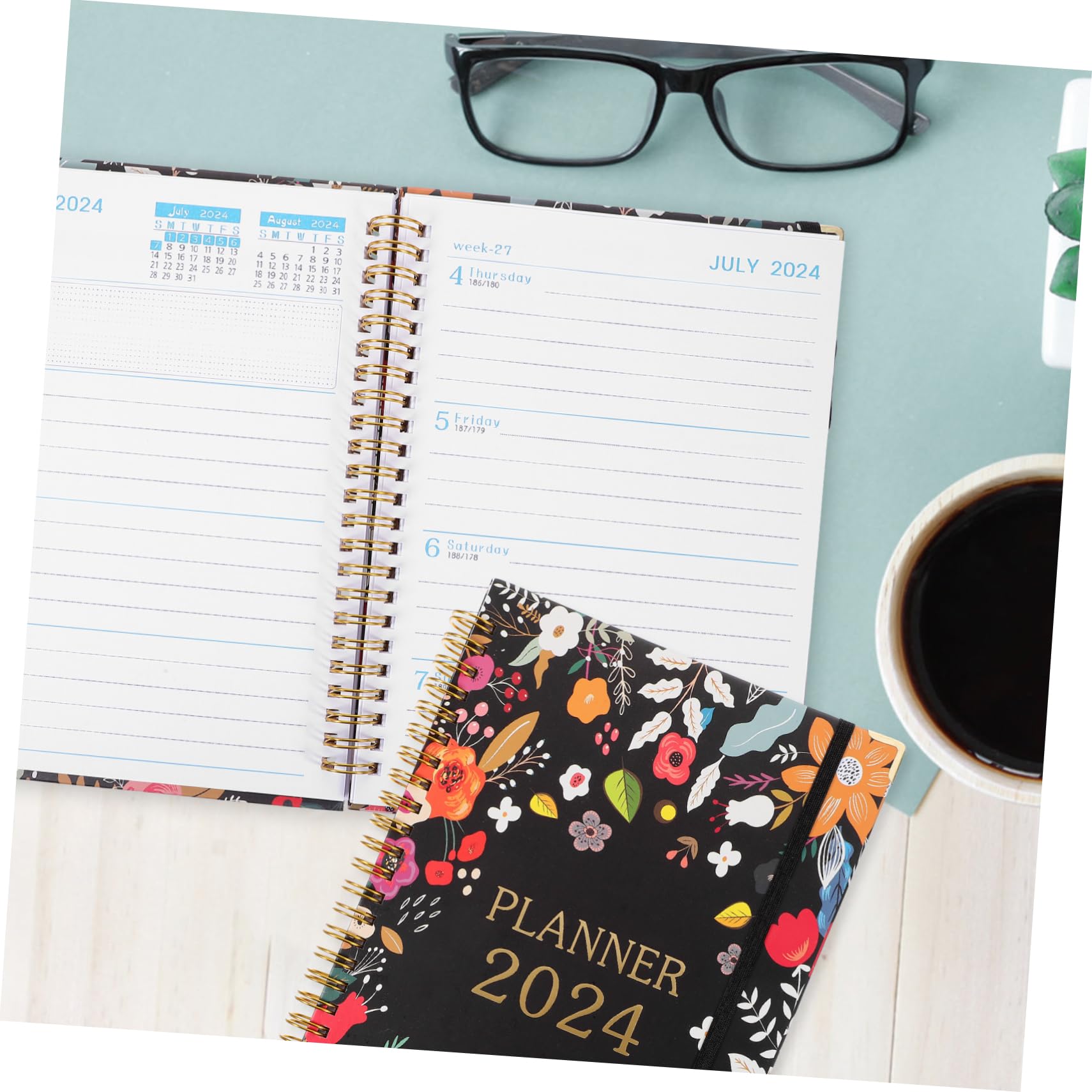 VILLCASE 3 Pz Pianificatore Accademico Dell'ufficio Taccuino Pianificatore Giornaliero Calendario Di Agenda Mensile Settimanale 2024 Organizzatore Finanziario Mensile Carta